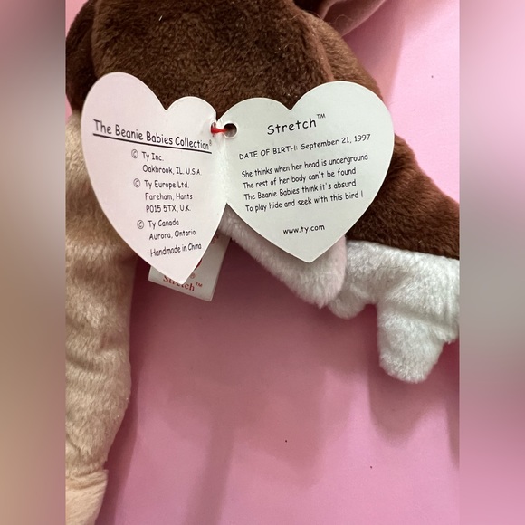 🔔 Stretch the Ostrich Beanie 🔔RETIRED 1997- Stored in a sealed box, smoke free - Picture 3 of 3